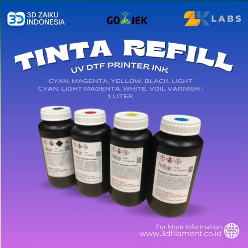 Original UV DTF Printer Ink Transfer Film Compatible by ZKLabs - Voil Varnish, CLEARANCE STOCK